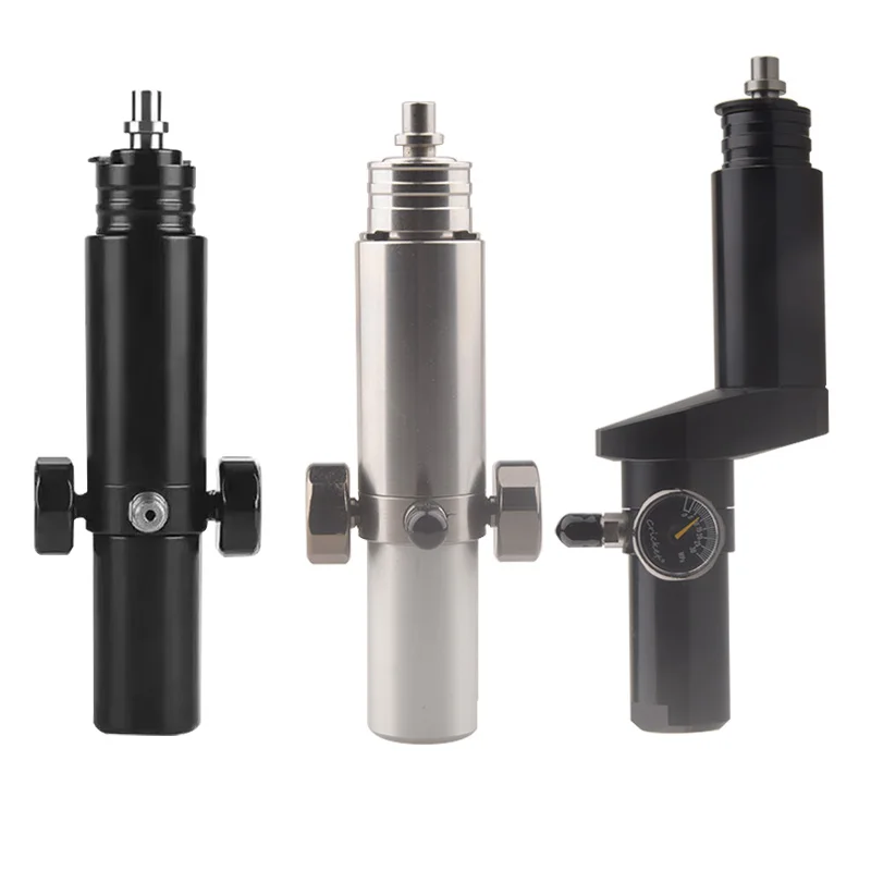 

PCP Stainless Steel 4500PSI Gas Cylinder Refill Supply Valve Air Tank Aquarium Sodastream Adapter Co2 Accesories HPA Regulator