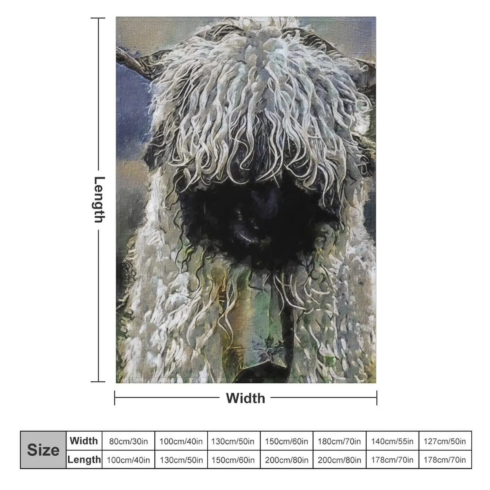 Swiss Valais Blacknose Sheep, Cute farm animal, Walliser Schwarznasenschaf, Fluffy sheep Throw Blanket Tourist Heavy Blankets