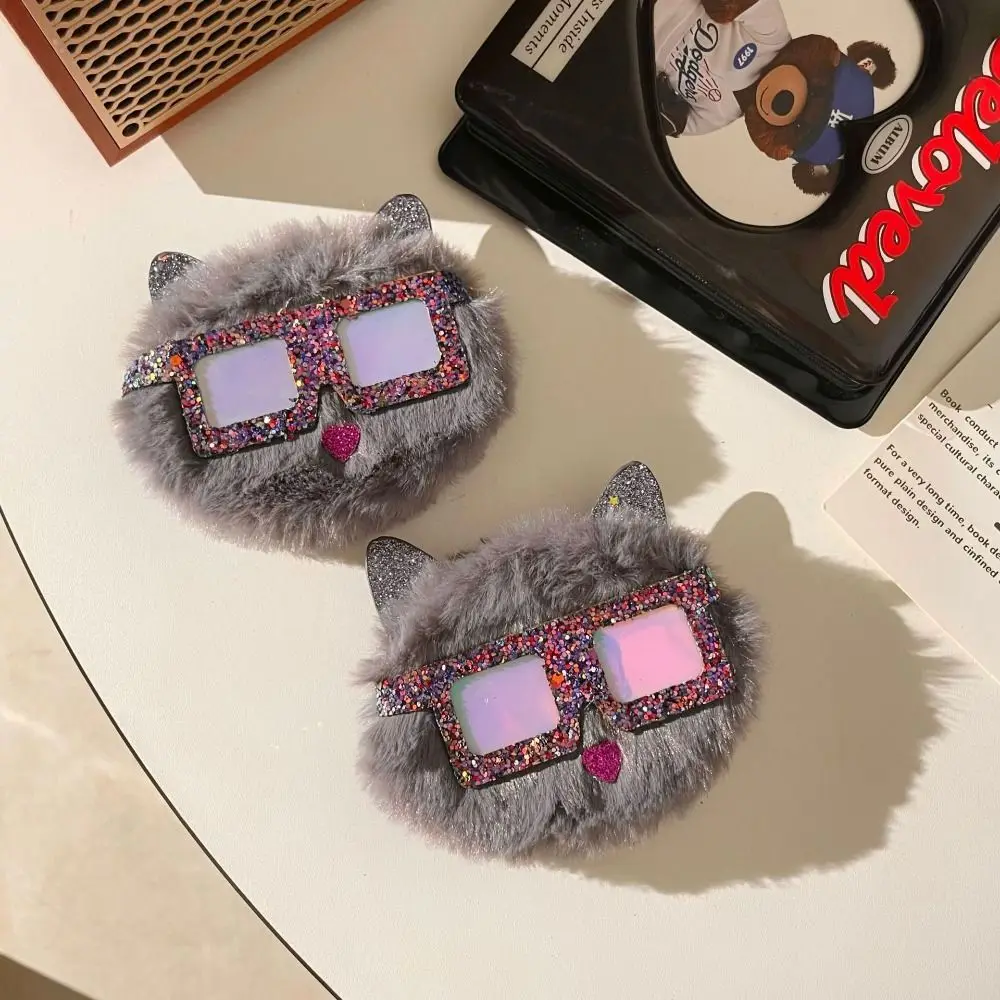 Nuevo Espejo de maquillaje de Koala de dibujos animados, espejo redondo portátil de felpa, espejo cosmético plegable de doble cara