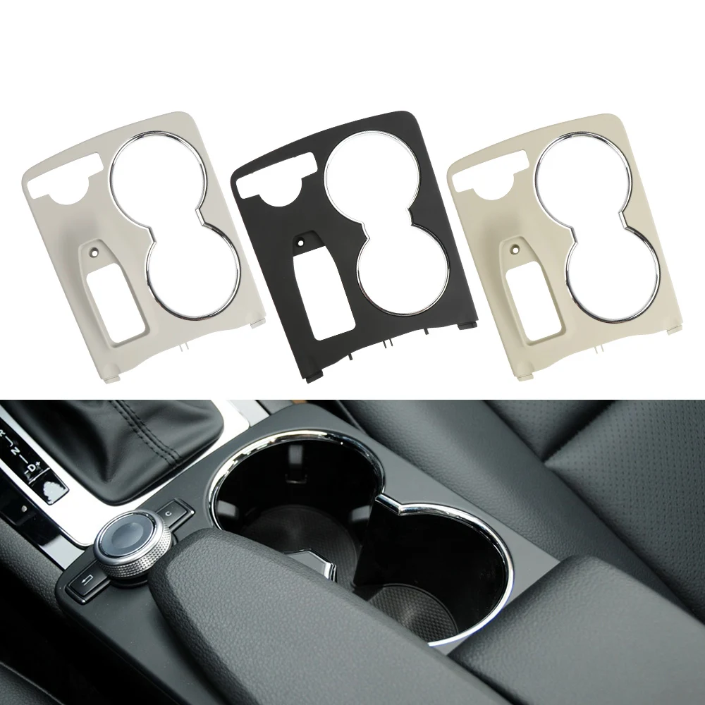 

For Mercedes C Calss W204 GLK Class X204 Carbon Fiber Panel Centre Console Decorative Cover Water Cup Holder Armrest Box Storage