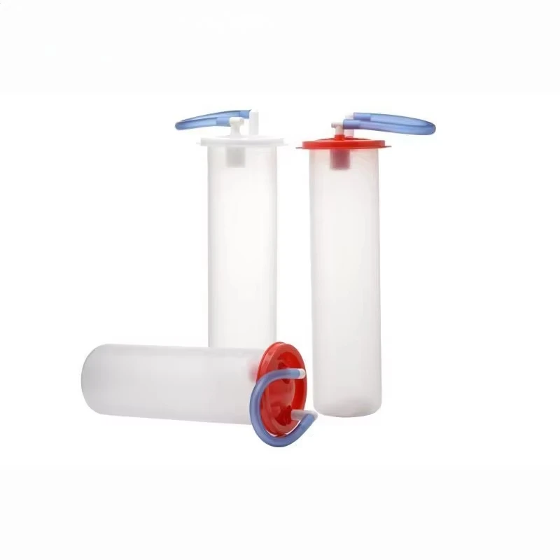 Medical Grade PVC Telescopic Suction Liner Bag Disinfecting EOS Type for Hospital Consumables Medical Vacuum
