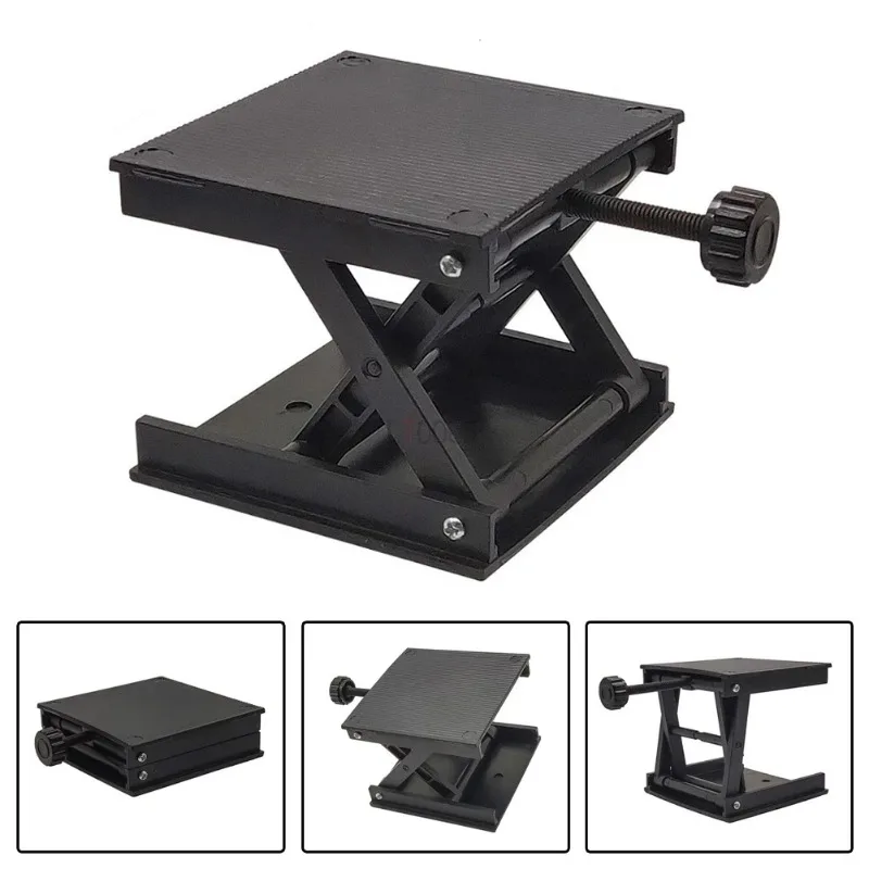 Portable Woodworking Machinery Router Lifter Adjustable Engraving Laboratory Lift Platform Experiment Plate Table Manual Stands