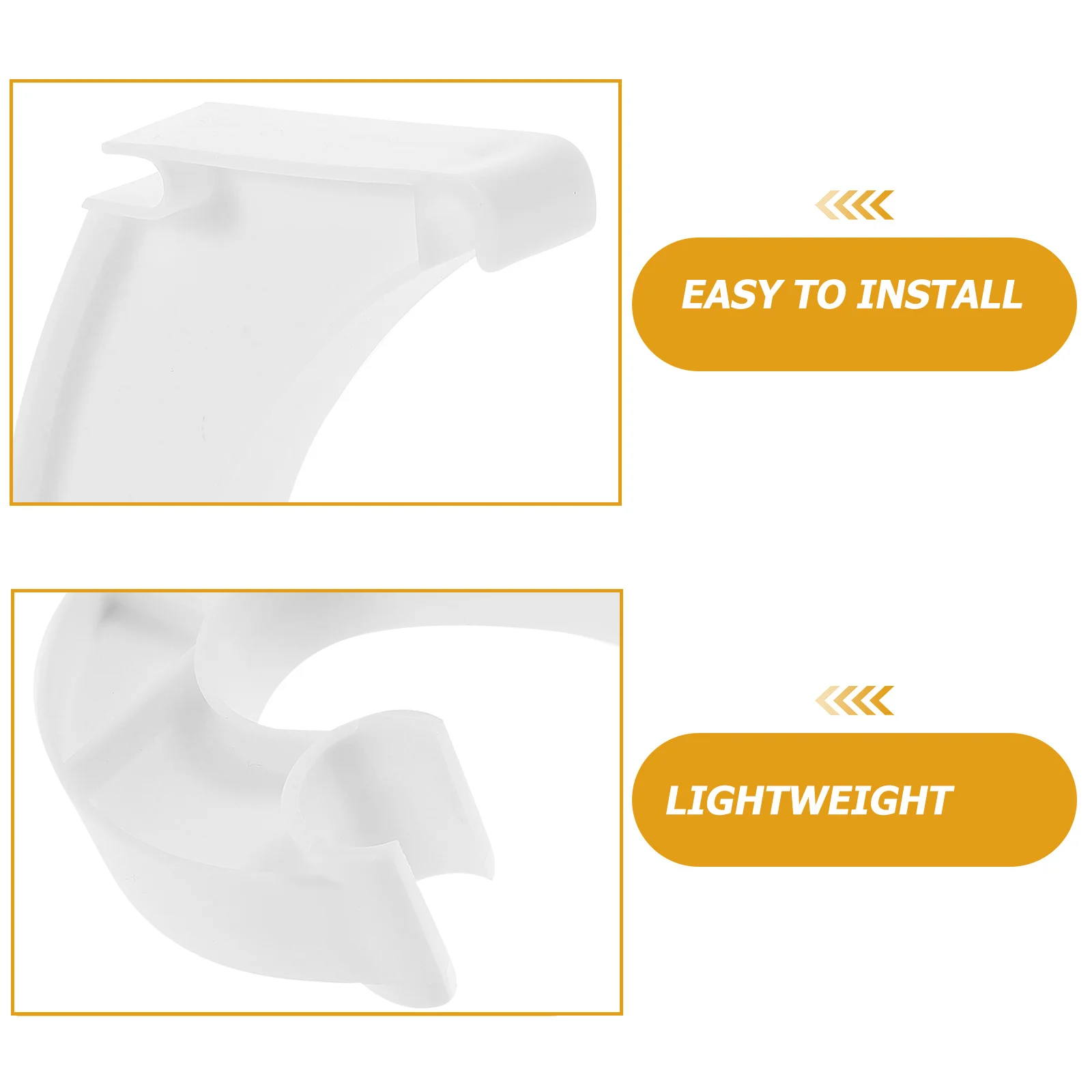 معلقة بار خزانة قضيب دعم البلاستيك قوي J على شكل قوس شماعات لرفوف الأسلاك خزائن غرفة نوم خزانة منظمة #2