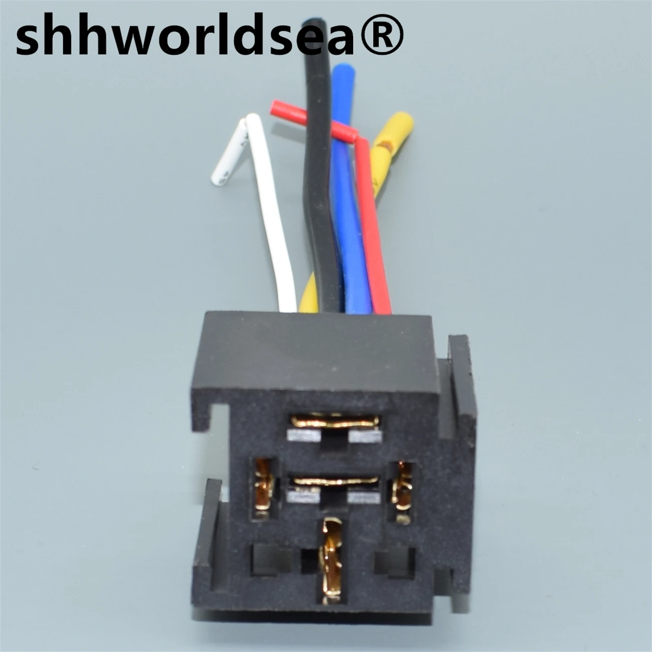 shhworldsea DC 12V/24V Waterproof Car Relay 4 Pin 5 Pin Automotive Relays 80A For Head Light Air Conditioner With Relay Socket