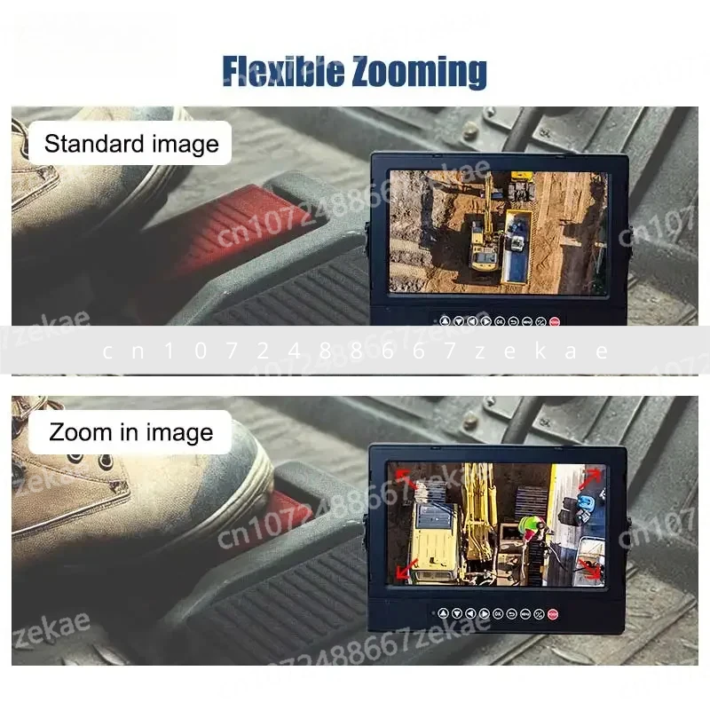 2025 Inch Screen Waterproof 30 X Optical Zoom Wireless Construction Tower Crane Camera Monitor System with Magnetic Battery Pack