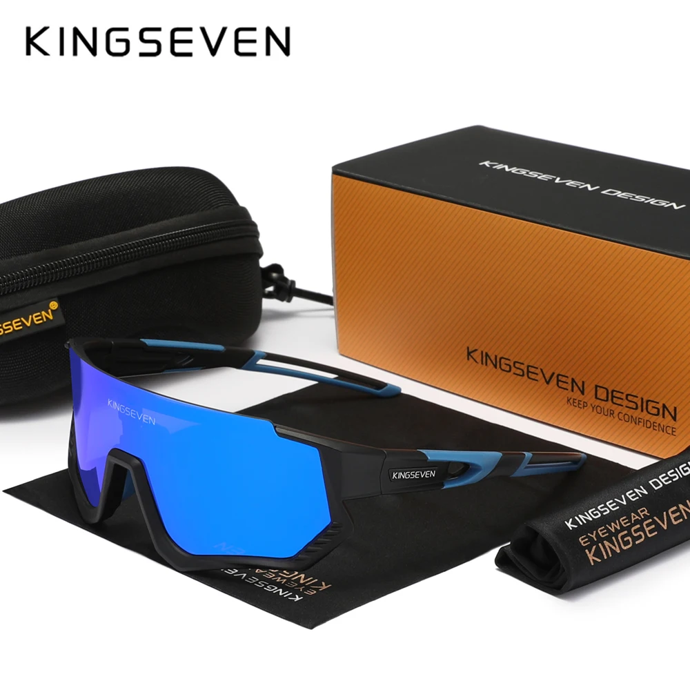 KINGSEVEN Cycling Anti-UV400 Sunglasses Men Women Bicycle Glasses UV400 Sunscreen Bike Climbing Sports Eyewear Riding Equipment