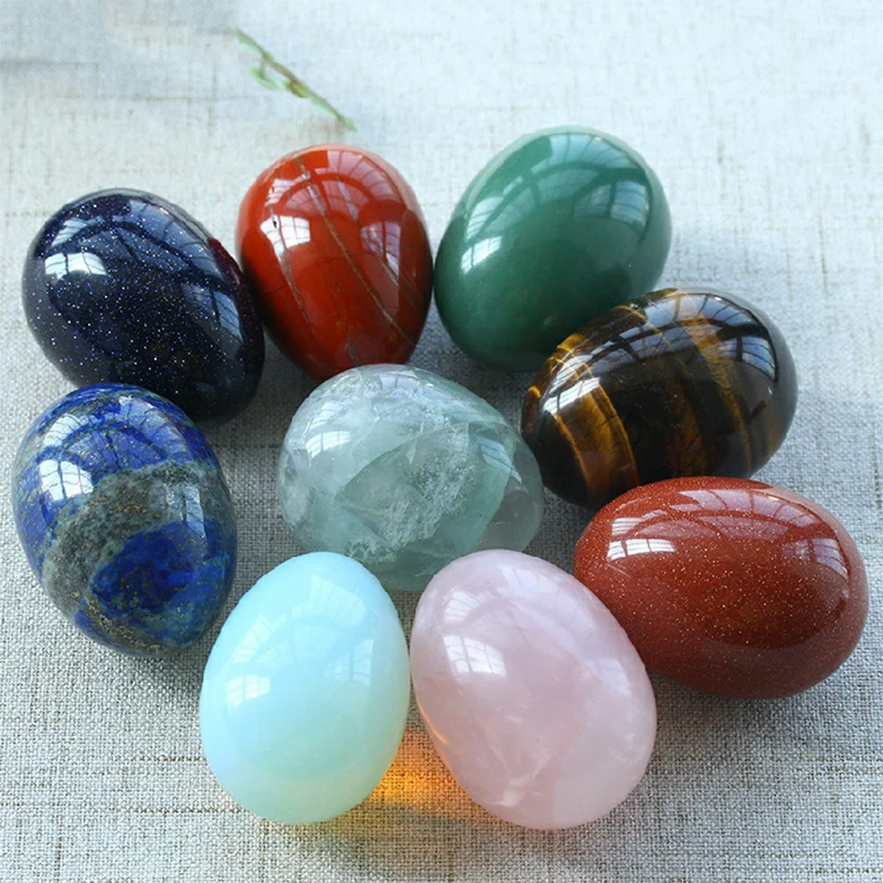 Natural Crystal Gemstone Mini Egg Polished Agate Stone Jewelry Lucky Stone Home Furnishings Healing Stone Collect Gifts