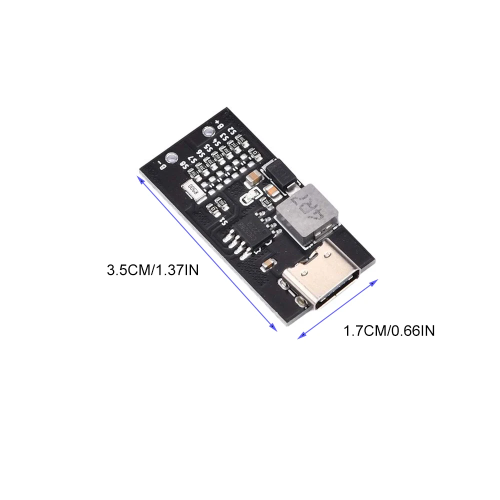 Type-C USB Input High Current 5V Polymer Ternary Lithium Battery Quick Fast Charging Board 1-8S CJC5288 Charging Module