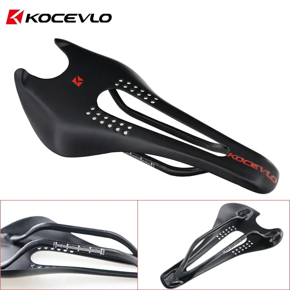 80g Kocevlo Fahrradsitz MTB Rennrad Carbonplatte Sättel Ultraleicht Atmungsaktives Sitzkissen Bike Racing Sattelteile – Detail 1