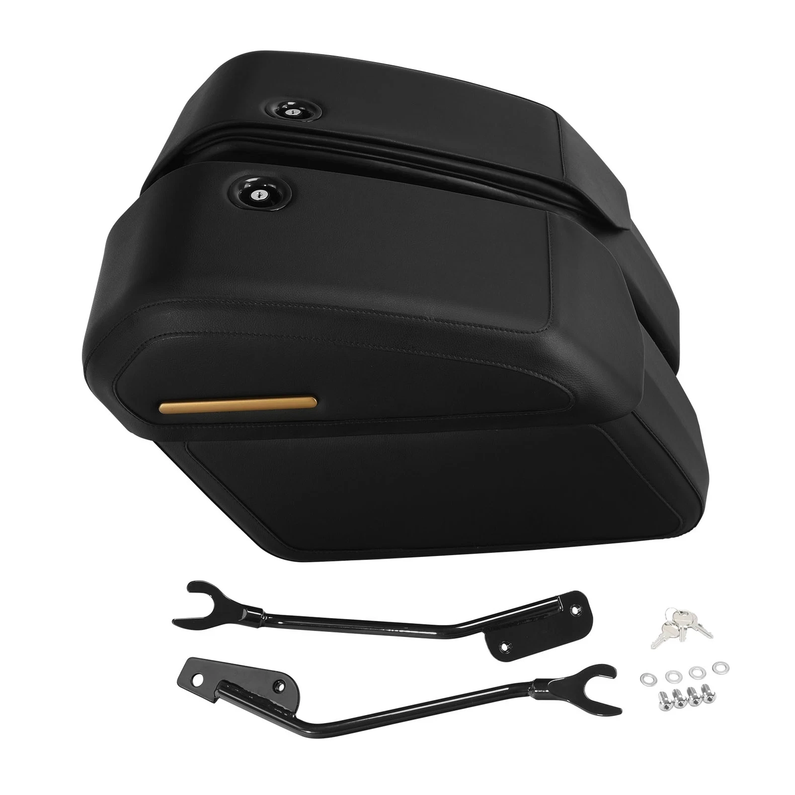 Motorcycle Detachable Saddlebags Docking Kit For Harley Fat Boy Breakout FLFB FLFBS FXBR FXBRS 2018-2025 Trunk Bag Side Box