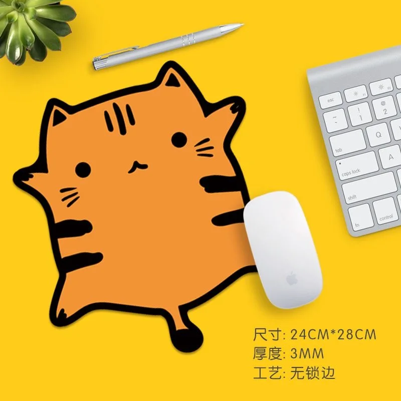 Cat cartoon mouse pad small size cute ins style original oversized personalised creative keyboard pad