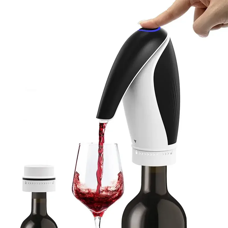 Electric Wine Aerator Wine Decanter Pump Dispenser Rechargeable Automatic Aerator