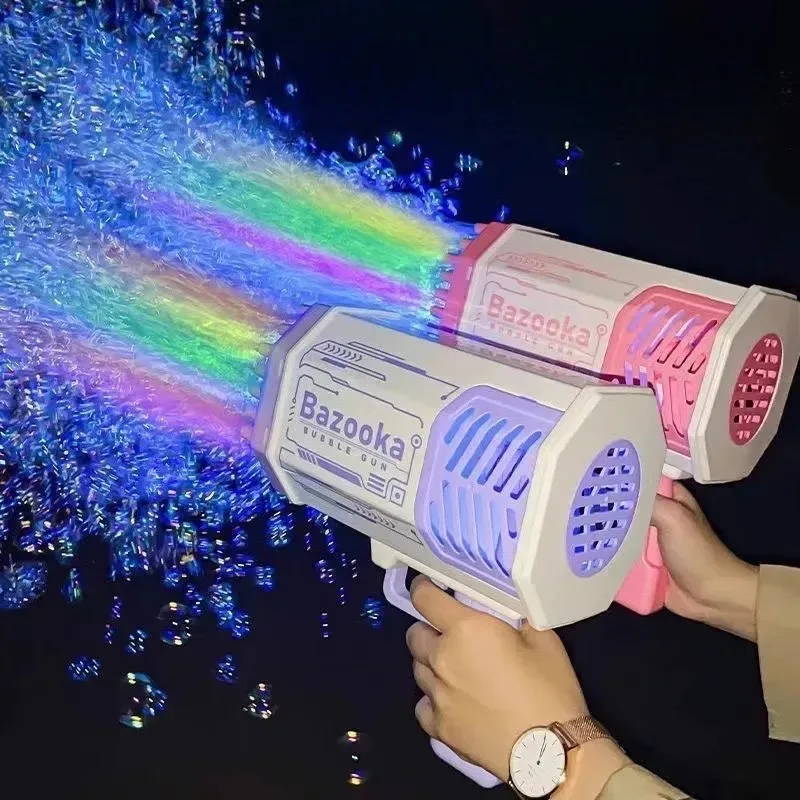 

Bubble Machine For Kids Handheld Cartoon Bubble Gun Electric Automatic Bubble Blower Toy With Rotating Head