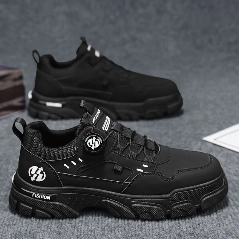 أحذية رجالي صيفية كاجوال أحذية رياضية جلدية للرجال مريحة وناعمة للرجال أحذية Wark Board أحذية منصة للرجال #4