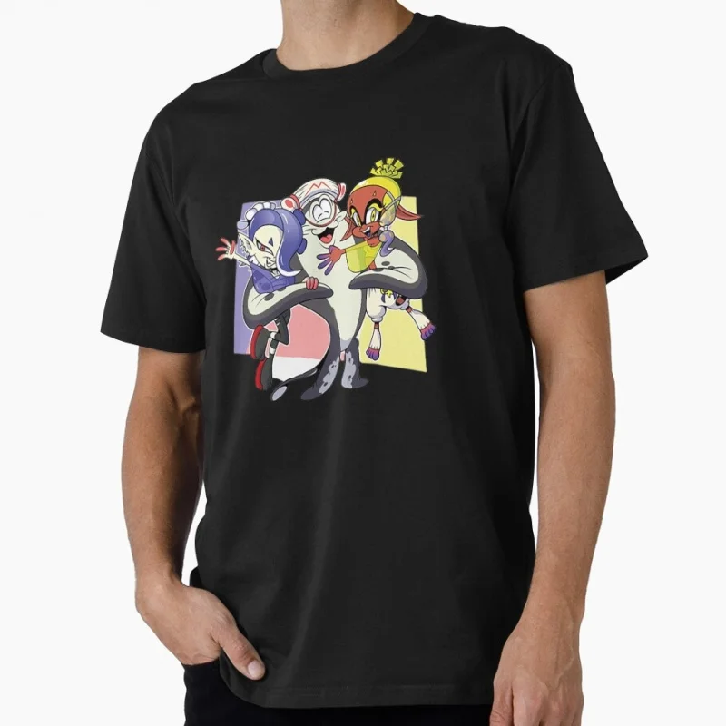 

Deep Cut funny Cartoon Video game Splatoon Gift T-Shirt for gamer 100% Cotton y2k clothing Short-Sleeve Tee All Size Tops