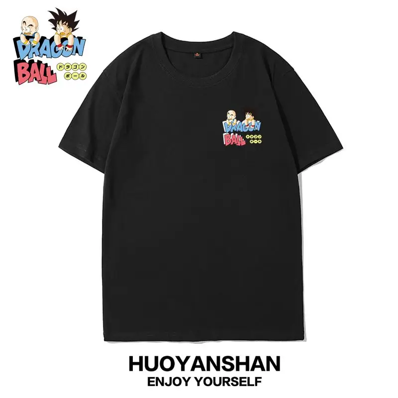 لعبة دراغون بول جوكو تي شيرت للرجال الصيف المرأة تيز جديد القطن الخالص قصيرة الأكمام فضفاضة كبيرة الحجم زوجين الزي الرسوم المتحركة القمم