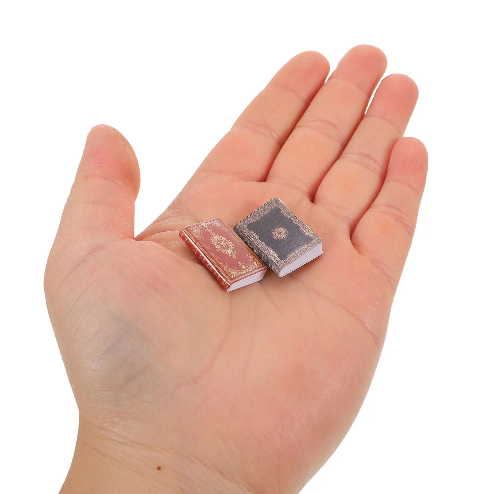 

27Pcs Miniature Books Classical Style 1:12 Scale Handmade for Dollhouse Library Bedroom Study Room Miniatures Blank Books