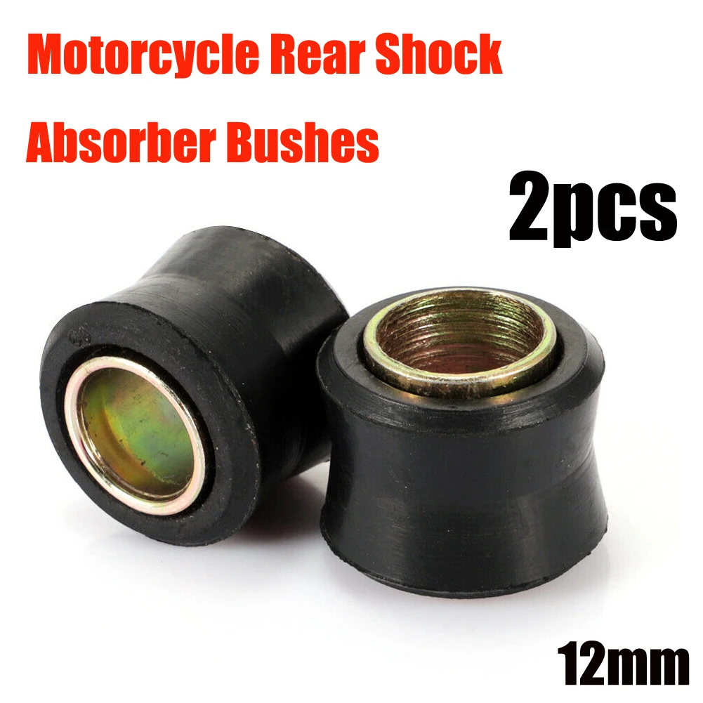 4/2pcs Motorcycle Electric Vehicle Shock Absorber Rubber Sleeve 12MM Shock Absorption Rubber Sleeve Universal Shock Absorber Bus