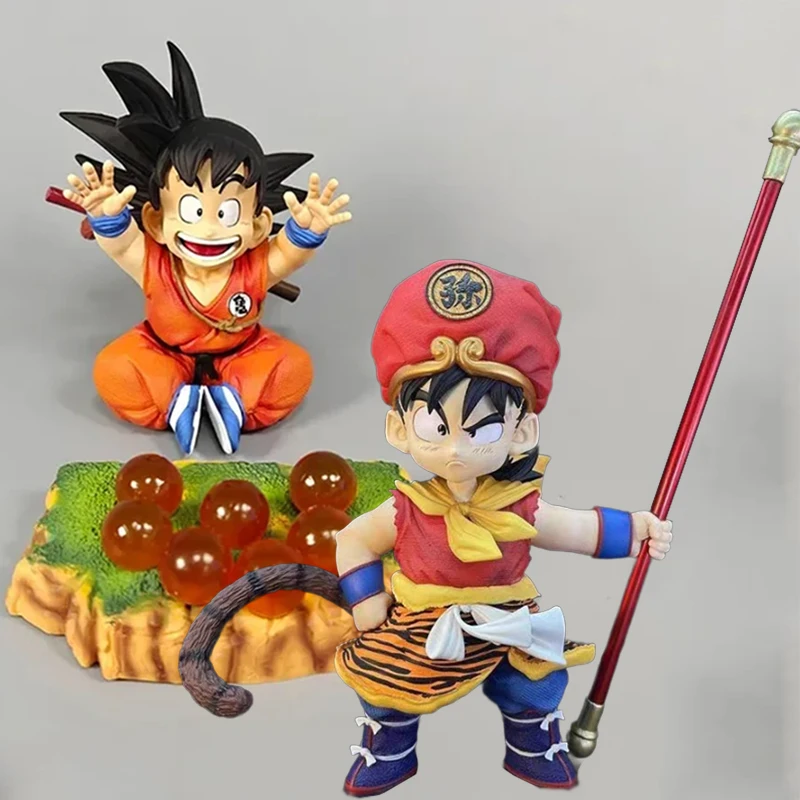 

Anime Kid Son Goku Action Doll Wish Dragon Ball Figurine Gk Statue Tiger Skin Goku Figure OOTD Model PVC Collectible Toys Gifts