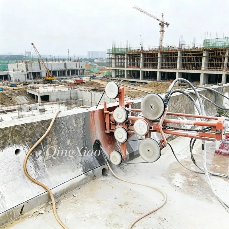 Customized Industrial Hydraulic Wire Saw High Capacity Diamond Durable High Heavy Load Bearing Ideal For Stone Block Cutting Use