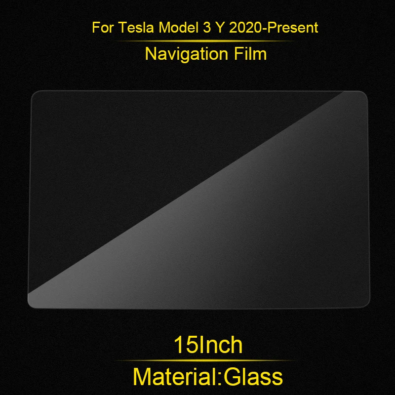 

15Inch Car Glass GPS Navigation Screen Film Protector Internal Sticker For Tesla Model 3 Y 2020-Present Auto Accessories