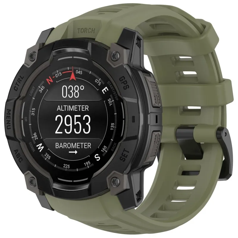 Original Strap For Garmin Instinct 3 45mm 50mm AMOLED Solar Silicone Smart Watch Wrist Band Bracelet Instinct3 WristBand