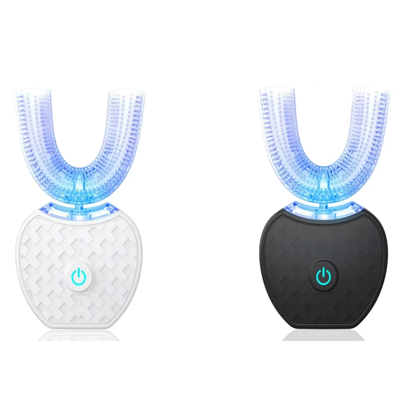Modes de Type U automatiques intelligents brosse à dents brosse à dents électrique sonique USB Rechargeable blanchiment des dents lumière bleue
