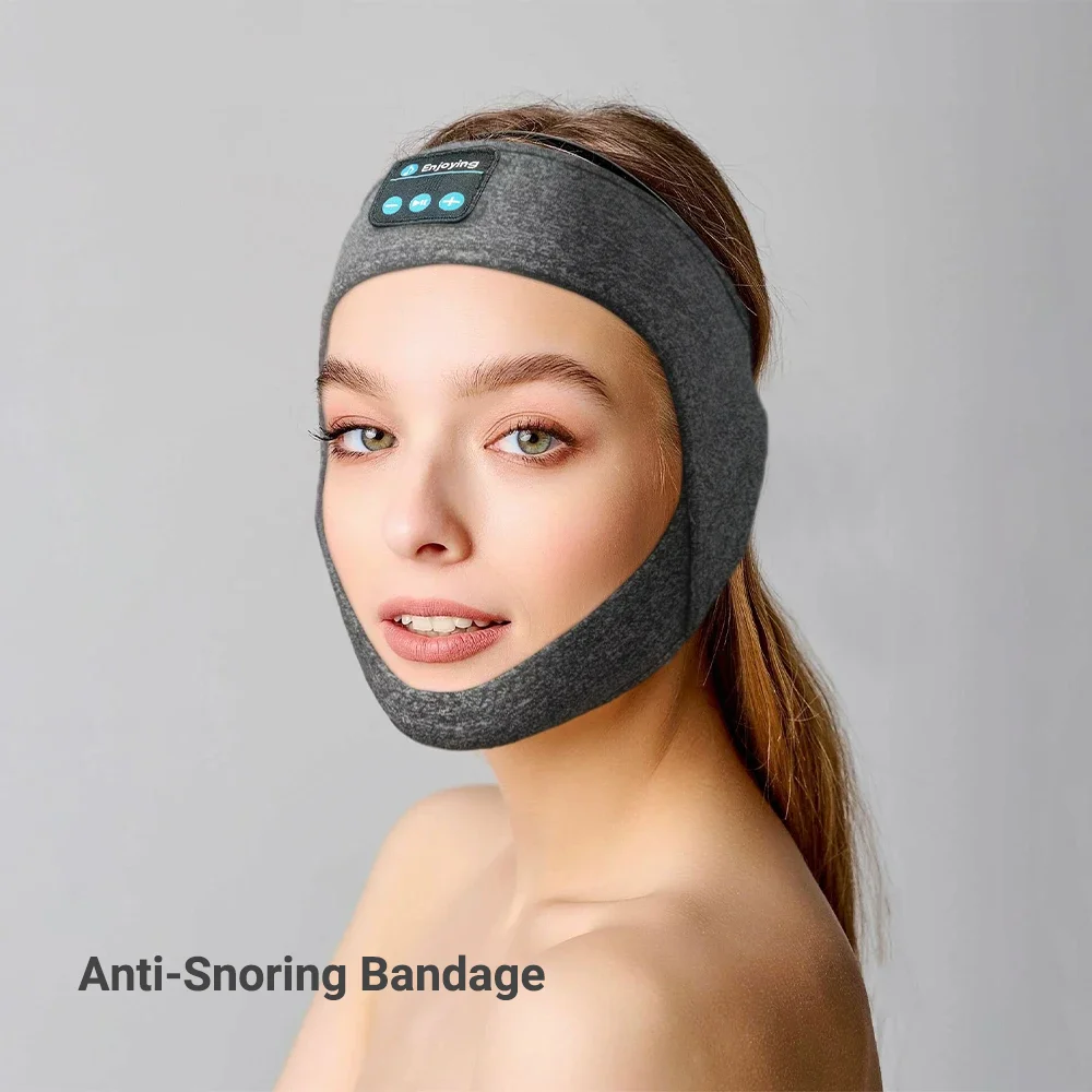 

Anti-Snoring Bandage Bluetooth Headset – Adjustable Breathable Band with Wireless Headphones for Snore Relief & Relaxing Music