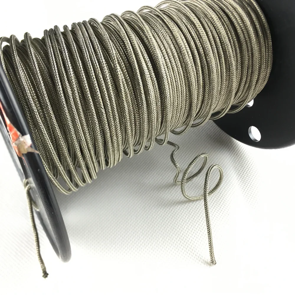 1C metal braided wire 1 meter Vintage Braided Shielded Push-Back Cloth Metal Color Wire For Electric Guitar bass per meter