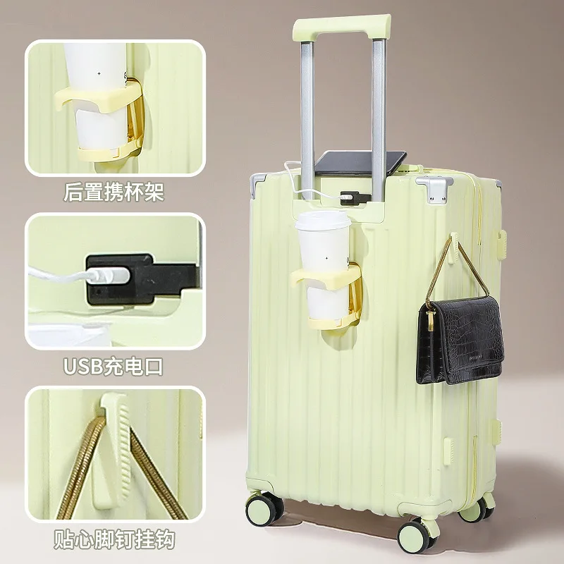 Trolley case 2023 new travel case universal wheel sturdy and durable password box