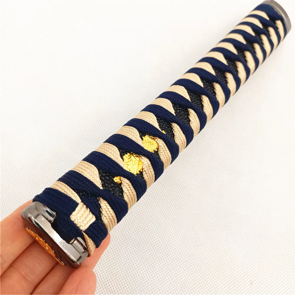 26cm HandMade two-tone Handle Tsuka For Japanese Sword Samurai Katana Fittings