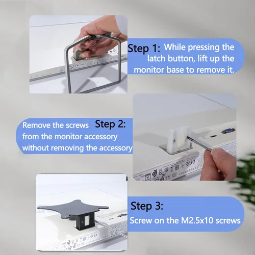 Imagen 2 del producto Nuevo Adaptador VESA Diseñado para Soportes de Monitores HP 27er, 27ea, 25er, 25es, 24ea, 24es, 23er, 23es, 22er, 22es, 22f, 23f, 24f, 25f, 27f, 27fw