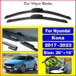 Car Wiper Blades For Hyundai Kona 2017 2018 2019 2020 2021 2022 Windshield Windscreen Front Window Blades 26