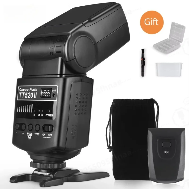 TT520II Wireless Camera Flash Speedlite GN33
