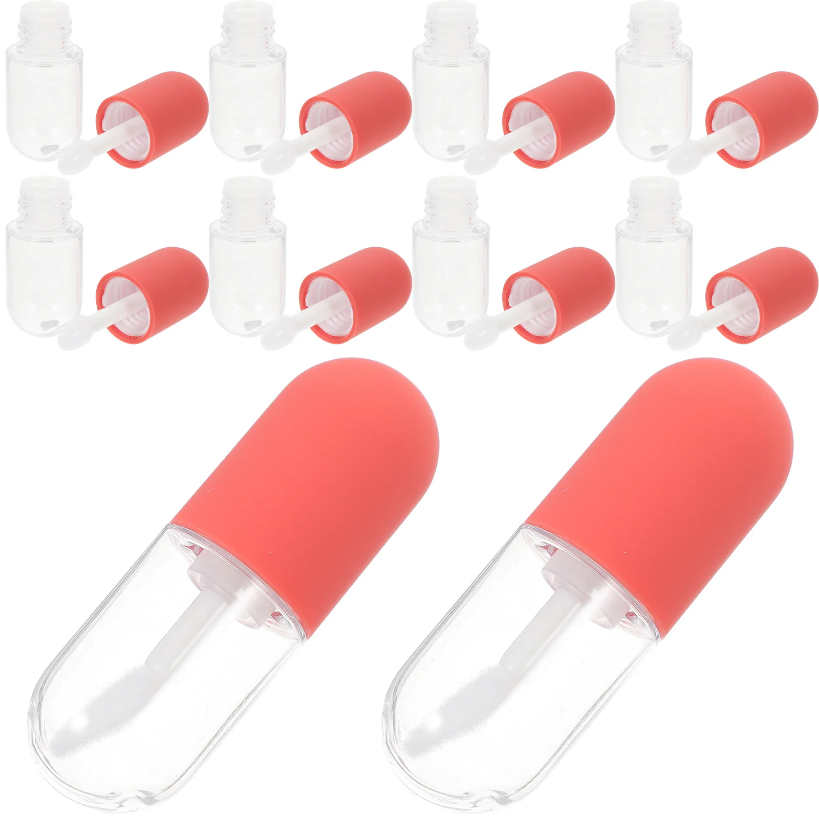 

10Pcs 4.5ml Lip Gloss Empty Tube Refillable Container for Travel Lightweight Non-Leak Lip Color Bottle Makeup Storage