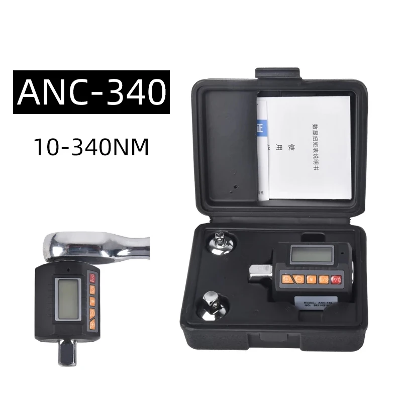 

1/2 1/4" 3/8" 340NM Digital Torque Adapter Set Digital Torque Meter Torque Wrench Gauge Tester