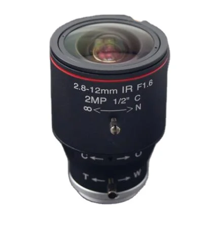 

2-мегапиксельная линза с ручной диафрагмой 2,8–12 мм, 1/2 дюйма, с креплением C