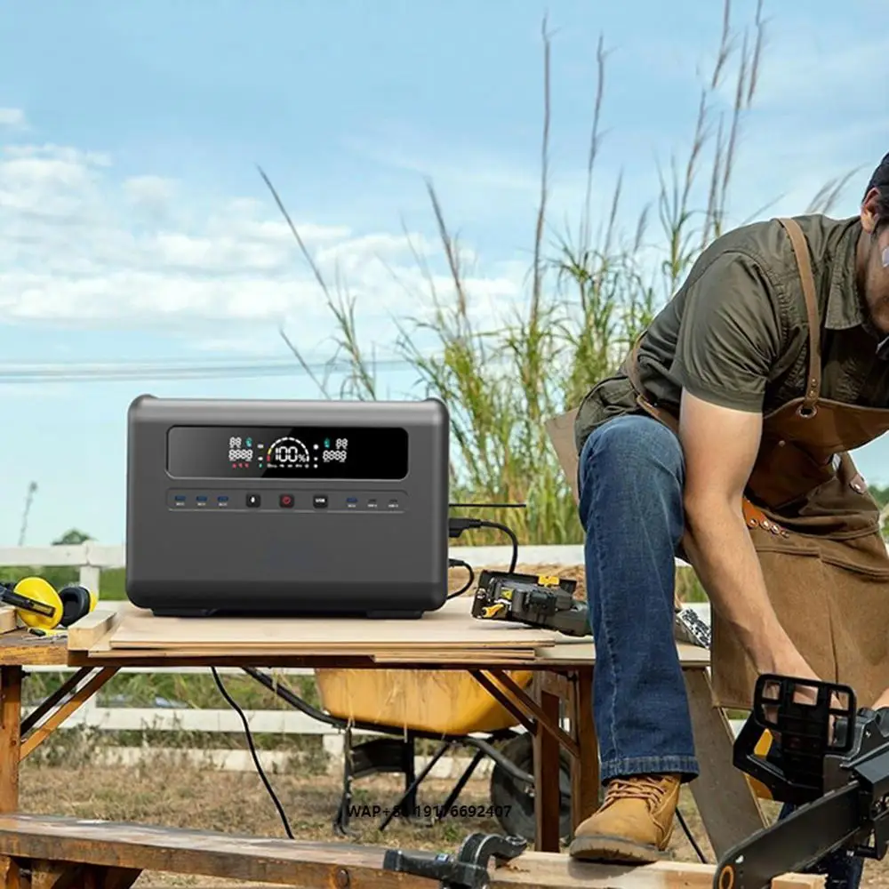 

Bms Large Capacity 2304wh Solar Generator 2400w Portable Power Station With Led Flashlight for Home Use Camping Rv Emergency