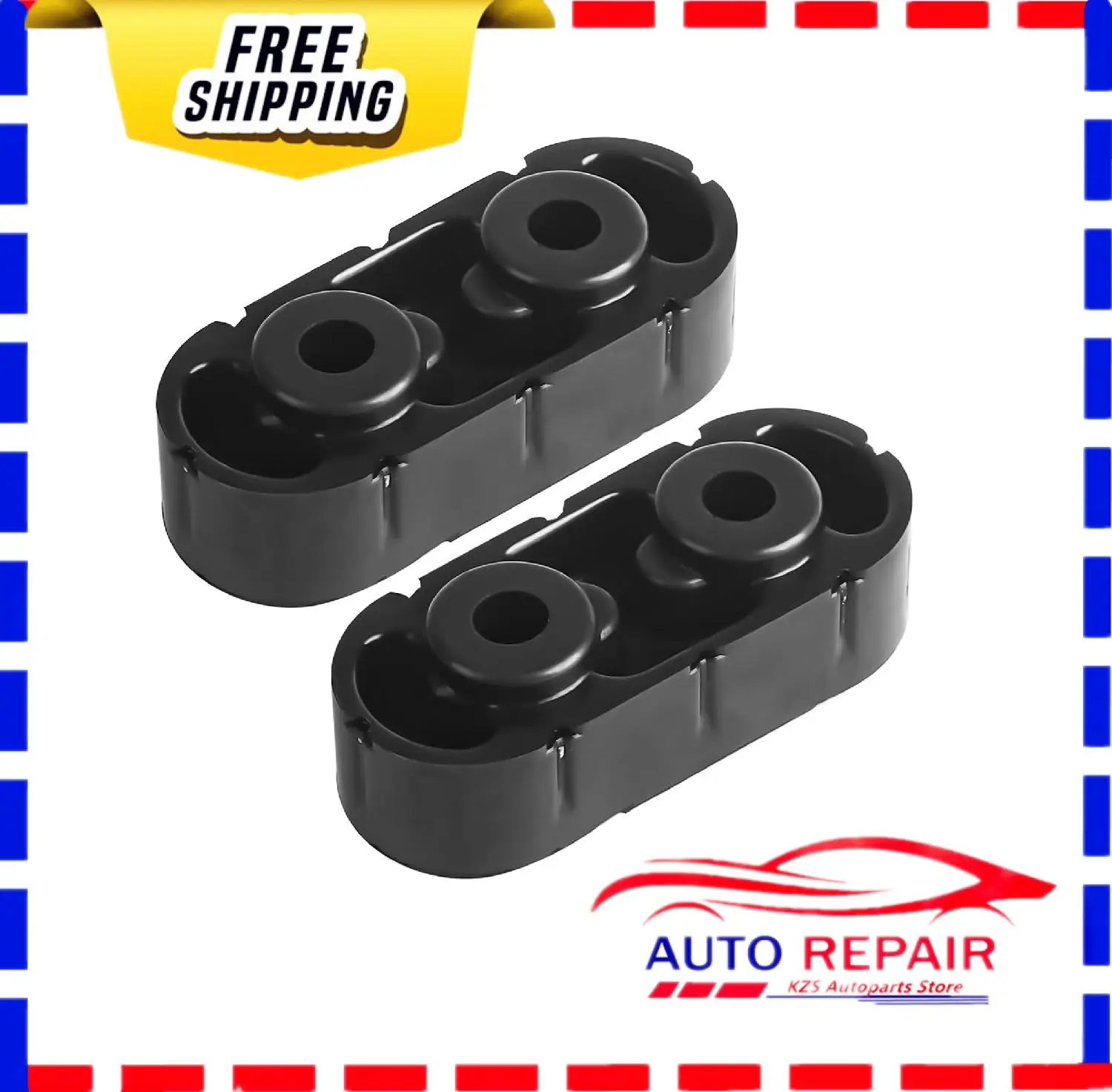 

2pcs 15092802 Exhaust Muffler Hanger Insulator for chevy Yukon Savana Sierra 1500 2500 3500 HD Cadillac Escalade