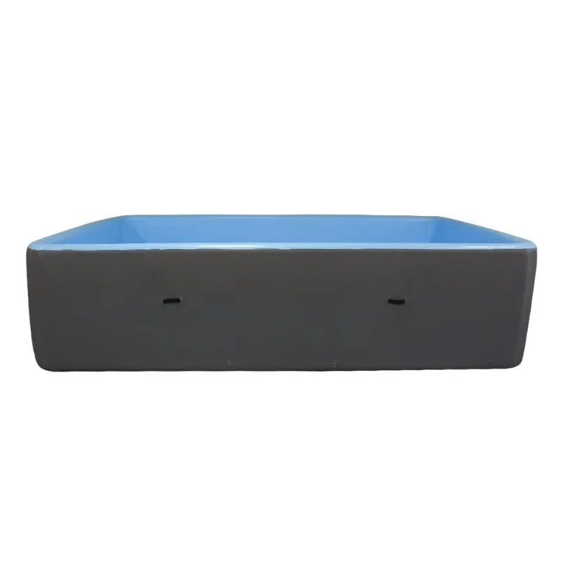 

Rectangular 200 x 200 x 75 cm Inflatable Family Pool, Perfect for Outdoor Water Activities and Family Leisure Time