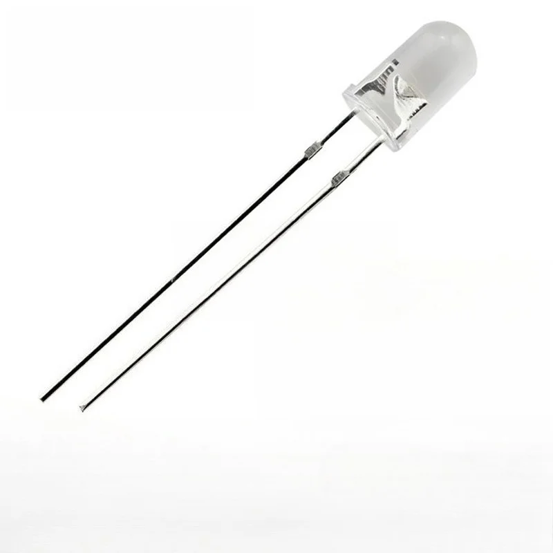 5mm F5 Round Ultra Bright LED Diodes Kit 12V Cool White Red Blue Green Yellow 100pcs For Car Indicator