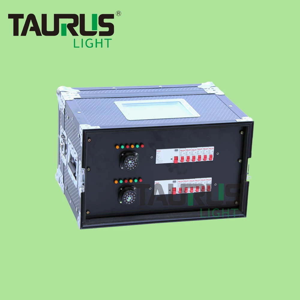 Hot Selling 6U Power Equipment 32A 5PIN Socapax Power Rack Box with RCD protection Power Distributor