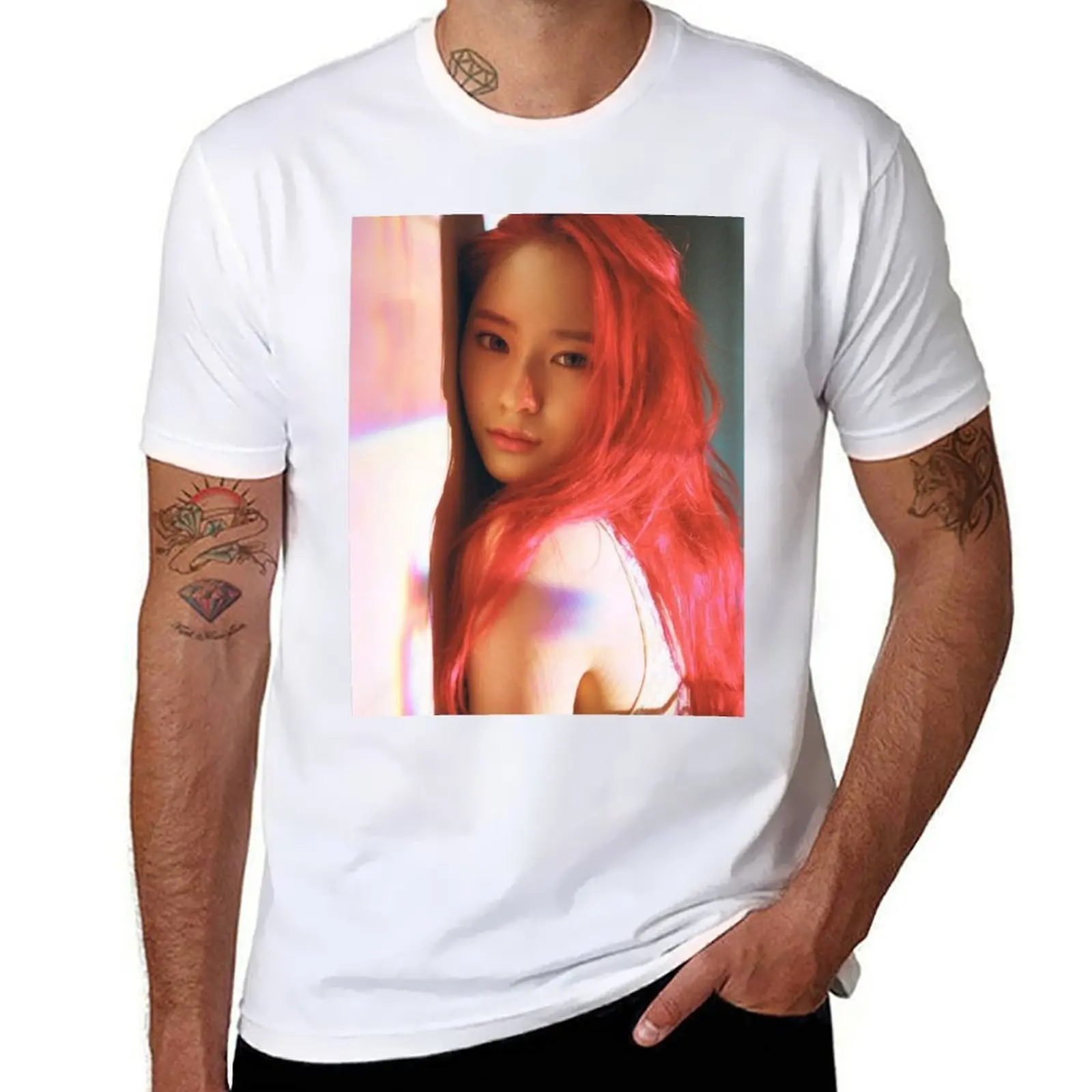 

krystal f x red light T-Shirt t shirts for man cotton soft t shirts with prints man t shirt summer T-Shirt