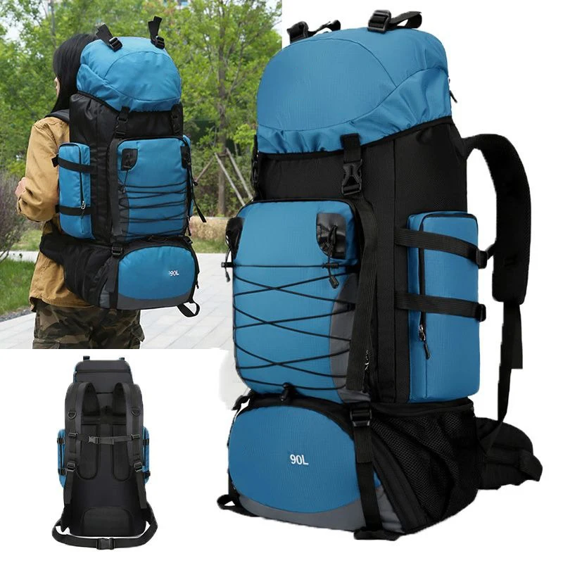 

90L Large capacity travel backpack Hiking Outdoor Mountaineering Bag Men's and women's camping hiking bags Tourism equipment