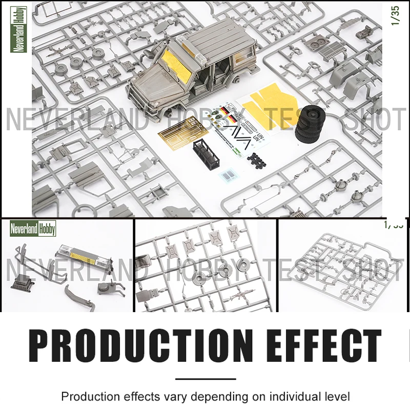 Neverland hooy assembly Scale diy toys Model Kit N55001 1/35 light wheeled armored vehicle, wolf SSA