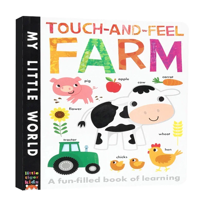 

Farm Touch and Feel My Little World, Children's books aged 3 4 5 6, English picture book, 9781788812252