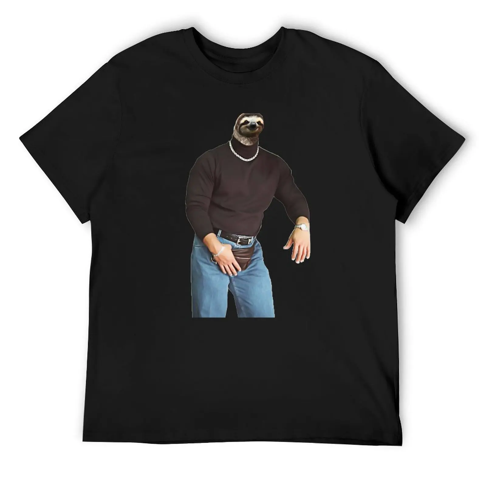 

Sloth Johnson T-Shirt man t shirt customs design your own aesthetic clothes men t shirt