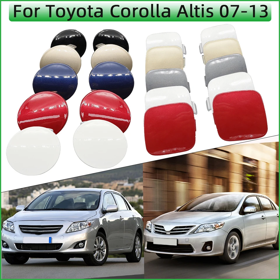 

2PCS For Toyota Corolla Altis 2007-2010 2011-2013 Towing Hook Eye Cover Cap Front Bumper Tow Hook Hauling Trailer Lid Garnish