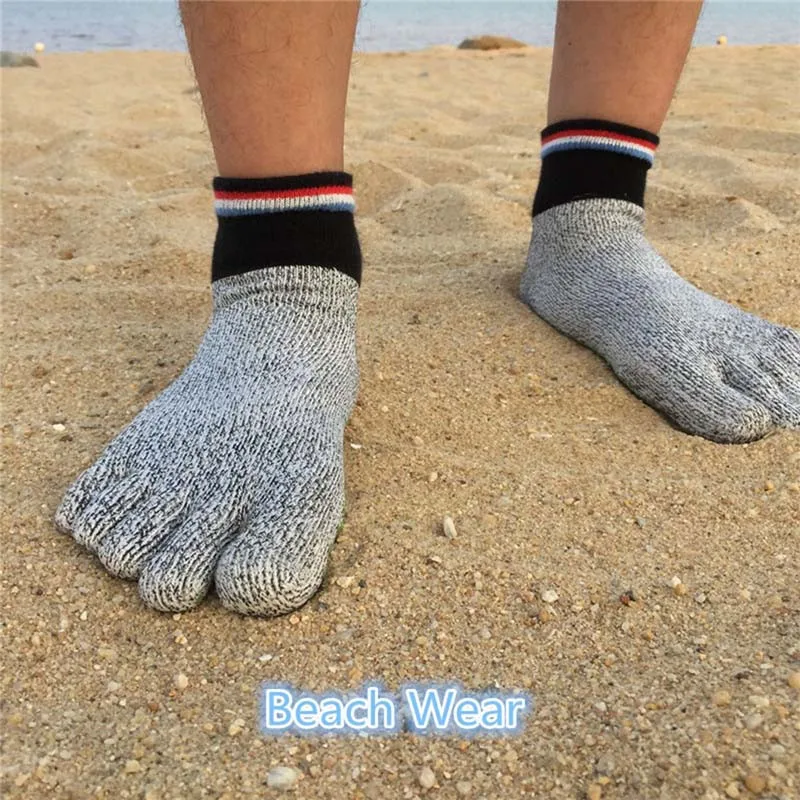 1 Pair High Quality Comfortable 5 Toe Cut Resistant Socks Non Slip Yoga Stockings Hiking Running Climbing Arefoot Socks