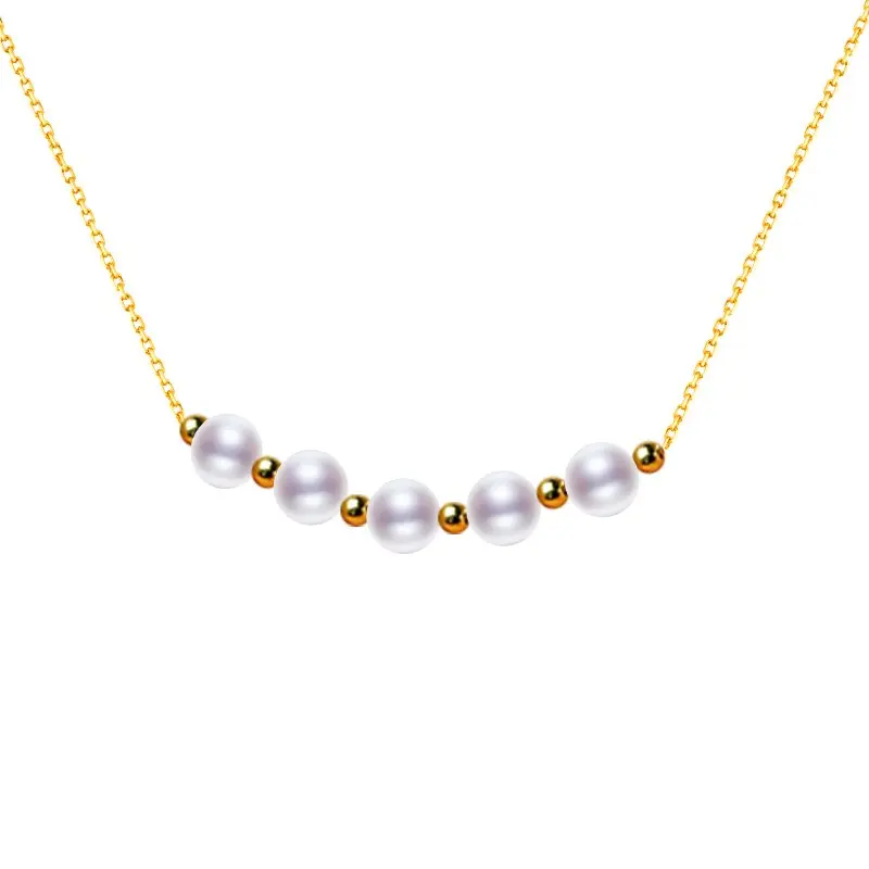 

Smile natural freshwater pearl necklace pendant Designer necklace light luxury simple and versatile gift for women x100021
